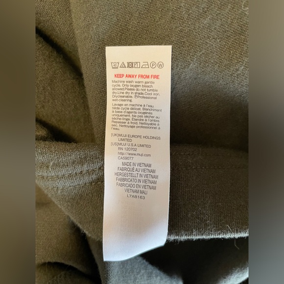 Muji dark green midi dress with side pockets XS-S - Picture 6 of 7